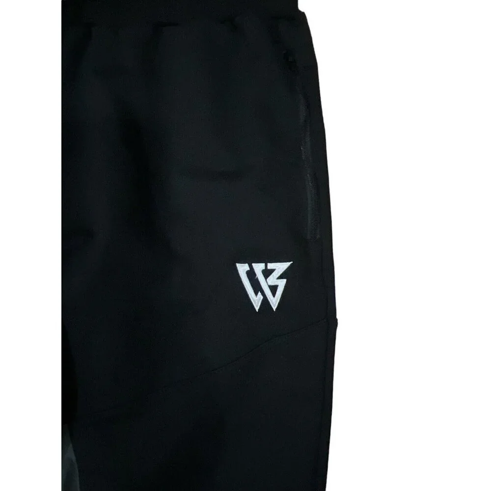 Zenwill Tapered Workout Running Pants Joggers Mens Size MEDIUM Black - Picture 2 of 7
